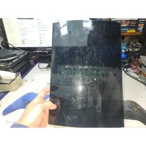 Sony PS3 CECH-A01/E01/B01 PHAT Black Top Cover Slider ONLY-No Clamp-OK-Marks